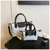 Bolsa Longxiang Popular Europeia e Americana Bolsa Feminina Mini de Mão com Padrão Bolsa de Mão Fashion Versátil Bolsa de Ombro Transversal