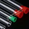 Tubo de ensaio transparente de plástico descartável atacado 12*75 plástico rígido transparente tubo de amostra de reagente ps com tampa tubo de ensaio grátis