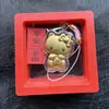 Amuleto de Teléfono de Hello Kitty de la Suerte Llavero Dorado de Hello Kitty Dibujo Animado Colgante para Mochila Regalo de Promoción de Vendedor Ambulante