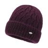 Gorros al por mayor para mujeres de mediana edad y mayores 2025 Invierno Nuevo estilo Gruesos Gorros de punto con forro polar cálido para madres y abuelas