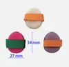 Zapatillas Pequeñas Esponja de Dedo en Polvo Malvavisco Esponja de Cojín de Aire para Dedos Elásticas Espesadas No Absorbentes de Polvo Doble Uso para Aplicación de Maquillaje Seco y Húmedo