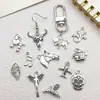 Acessórios DIY Feitos à Mão Pingentes de Colar Brincos Libélula Cobra Vaca Cavalo Urso Veado Chaveiros de Celular Charms Liga