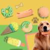 Juguete Sonoro para Mascotas de Nuevo Producto Transfronterizo Simulación de Helado, Donut, Hamburguesa Vinilo Sonoro Comida Juguete para Perro