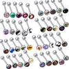 Comercio Electrónico Barra Recta de Acero Inoxidable Clavo para Lengua Rosca Externa Varios Colores Goteo de Aceite Anillo para Lengua Piercing Joyería