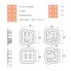 Zhenghui Feliz Cumpleaños Dibujo Animado Molde para Pan al Vapor Patrón Decorativo DIY Herramientas para Moler Pasta Utensilios de Cocina Alimento Complementario