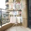 Secador de Roupas Dobrável Personalizado para Varanda de Casa, Prendedor de Toalha de Baba de Bebê, Cabide de Roupa, Secador de Roupas Multicamadas de Aço Inoxidável