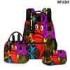 Juego de Terror Nuevo 3D Acción de Reciclaje R.E.P.O Repo Mochila Escolar Mochila Bolsa de Almuerzo Estuche Tres Piezas Set