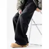 Jeans retro para hombre, nuevo estilo primavera y otoño, pantalones largos casuales lavados deconstruidos, pantalones anchos rectos holgados, modernos