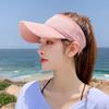Sombrero de sol para mujer de verano con parte superior vacía para ciclismo protección solar gorra de béisbol con visera sombrero de sol deportivo coreano protección UV