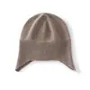 Simple Casual Borde Plegado Otoño e Invierno Nuevo Cálido Versátil 100% Cachemir Puro Tejido Lana Gorro Gorro Holgado Gorro