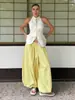 Calça Harem de Algodão Puro Transfronteiriça Moda de Rua Europeia e Americana Outono 2025 Casual Preguiçosa de Perna Larga Longa Calça Harem Solta para Mulheres