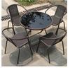 Mesa e cadeira para pátio externo, varanda, jardim, café, leite, chá, mesa, ferragens, barraca de lazer ao ar livre, pequena combinação de cadeira de vime