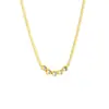 Collar Colgante Redondo de Moda para Mujer Cadena Apilable de Doble Capa Retro Acero Inoxidable Chapado en Oro Cadena para Clavícula con Sentido de Alta Gama