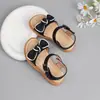 Sandalias Populares para Niñas para el Verano, Sandalias de Princesa Modernas y Versátiles para Estudiantes Femeninas, Sandalias Antideslizantes de Velcro para Niñas