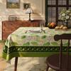 Toalha de Mesa Retangular à Prova d'Água e Óleo Estilo Retro Americano Sem Lavagem Acessível Luxo High-End Protetor de Mesa Toalha de Mesa