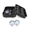 Molde de Silicona para Bolas de Hielo de Whisky Vino Tinto de Seis Cavidades 6-Cavidades Cubitos de Hielo Esféricos Caja de Hielo de Silicona Molde para Pastel Shuixin Xuan