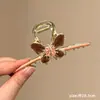 Presilha Grande para Cabelos Grossos, Estilo de Luxo Feminino 2026 Novo Modelo de Acessório de Cabelo, Prendedor para a Parte de Trás da Cabeça, Presilha de Tubarão