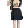 Falda irregular de estilo coreano para mujer, falda plisada de cintura alta, adelgazante, ligera, antidesgaste, de corte A, para verano de 2024