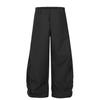OREETA Pantalones Casuales Estilo Americano Sencillo Machete Hombres y Mujeres Pantalones de Pierna Ancha para Viajar Plisado Francés Caída Pantalones Banana Transfronterizo