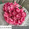 Hortênsia de Tecido de Cinco Cabeças, Hortênsia de Borda Queimada, Flor Artificial para Decoração de Salão de Banquete de Casamento, Parede de Flores Artificiais para Palco de Hotel