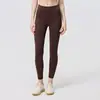 Pantalones de Yoga Cepillados para Mujer, de Cintura Alta, Levanta Glúteos, Absorbentes de Humedad, Transpirables, Leggings Deportivos Elásticos de 24"