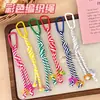 Colgante de Muñeca con Cuerda Trenzada de Colores Accesorios Decorativos Colgantes Cuerda Llavero de Mochila Gancho para Lanyard DIY Venta al por Mayor