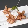 65 cm 3 Cabeças Lírio Artificial Flor Salão de Casamento Material de Flor Arranjo de Flor para Guia de Estrada Hotel Flor Decorativa Perfume Pequeno Lírio