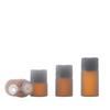 Transfronterizo en stock 1 ml 2 ml 3 ml 5 ml botella de vidrio arenado blanco para aceite esencial botella de muestra embotellado de prueba sub-embotellado de viaje.