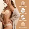 Sujetador strapless invisible sin costuras transfronterizo, almohadilla para senos push-up transpirable, sujetador de silicona especial anti-expansión para senos grandes y vestidos de novia