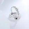 Anillo de Pareja de Princesa y Guerrero Un Par de Anillos Abiertos Personalizados de Moda de Nicho Anillo de Corona Simple de Moda