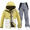 Traje de esqui masculino e feminino, roupa de trabalho quente e espessada, estilo coreano, snowboard, calça de snowboard dupla, novo