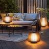 Lámpara de Césped para Exterior Lámpara Solar Portátil Lámpara de Terraza Lámpara de Jardín de Patio Lámpara de Ambiente para Balcón Lámpara de Piso Impermeable