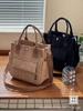 Estilo Original Pana Multibolsillos Bolso Tote de Mano Cruzado Estudiante Simple Versátil Portátil Bolsa para Lonchera