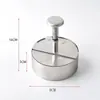 Prensa de Carne para Hambúrguer de Aço Inoxidável 304 Molde de Prensa para Hambúrguer para Fazer Hambúrgueres de Carne Bovina, Tortas, Bolinhos de Arroz, Prensa Manual para Bolo