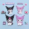 Parche de Goma Suave de PVC de Dibujos Animados Sanrio Kuromi Accesorios DIY para Fundas de Tableta y Teléfono y Decoraciones para el Cabello