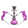 Kit Completo de Narguilé Árabe Transfronteiriço Pequeno Tubo Único e Duplo Tubo de Narguilé Bar de Narguilé Venda Quente Narguilé