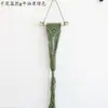 Decoração de parede com flores secas, arranjo de flores criativo DIY com flores secas em uma bolsa de rede, Bolsa de rede tecida estilo nórdico para pendurar flores secas na parede