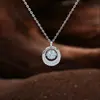 Collar de Corazón Palpitante de Plata de Ley S925 para Mujer, Colgante de Verano de Alta Gama Súper Brillante y Dinámico, Joyería Exquisita y Sencilla de Nicho