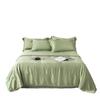 Colcha Fina Minimalista de Luxo Leve Cor Sólida 60 Fios Lyocell Lenzing Tencel Solteiro/Casal Sedosa para Dormir Nu Ar Condicionado Lavável à Máquina