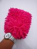 Guantes de chenilla de doble cara personalizados para limpieza de autos, guantes de terciopelo coral para quitar el polvo doméstico, guantes de pata de oso para lavado de autos