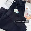 ¡El efecto adelgazante definitivo! Nuevos jeans de pierna ancha de otoño para mujeres petite, de cintura alta, adelgazantes, holgados, cropped de pierna recta