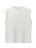 Chaleco Deportivo de Color Sólido con Textura de Verano Nanxia sin Mangas para Hombre, Marca de Moda Ajuste Holgado Camiseta sin Mangas Casual Versátil