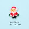 Accesorios de resina personalizados para Navidad, carcasa de teléfono DIY con dibujos de Papá Noel, material de belleza, accesorios para tocados.