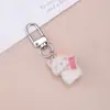 Llaveros Lindos de Gato de la Suerte con Cuentas, Accesorios para Llaveros de Gatito de Dibujos Animados de Peluche, Colgantes para Bolsos
