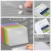 Bolsa para documentos A4 engrosada, bolsa transparente con patrón diagonal y broche de presión, bolsa para archivos de datos, bolsa colorida para almacenamiento de documentos de oficina, bolsa duradera