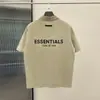 Camiseta Polo de Manga Corta Suelta de Silicona Fog Essentials para Hombre High Street Pesada de Moda Camiseta de Pareja
