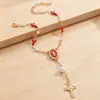 Pulseira Cruz Olho Grego Original Aliexpress Pulseira Nossa Senhora Pulseira de Oração para Batismo