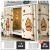Cortinas de cama com estampas vibrantes para dormitórios universitários, fabricadas industrialmente, adequadas para camas de solteiro, tecido blackout, usadas para cobrir e ocultar a cama