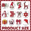 Temu24 Piezas de Chocolate Caliente Navideño Caramelo de Jengibre Decoraciones de Madera con Cuerda Decoraciones para Taza de Café Navideña Navidad