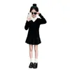 Conjunto de Punto de Dos Piezas Estilo Preppy Coreano Nuevo para Niñas Primavera/Otoño 2026, con una Falda Plisada Elegante y Dulce